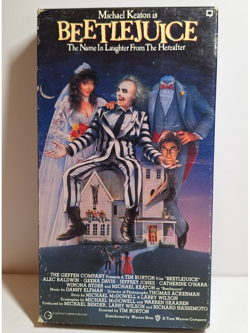 Beetlejuice 1988 (VHS) Tim Burton- Michael Keaton Vintage Video 1991